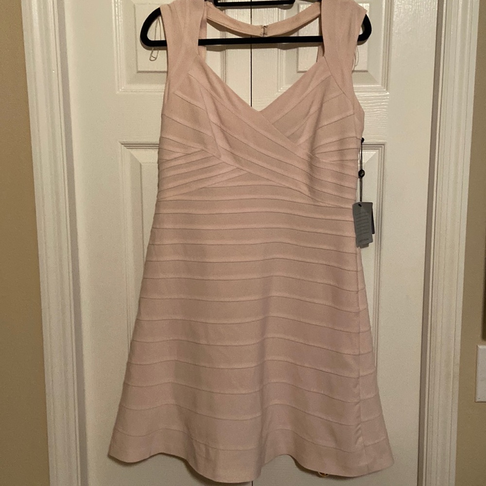 Adrianna Papell a-line bandage dress 12 NWOT